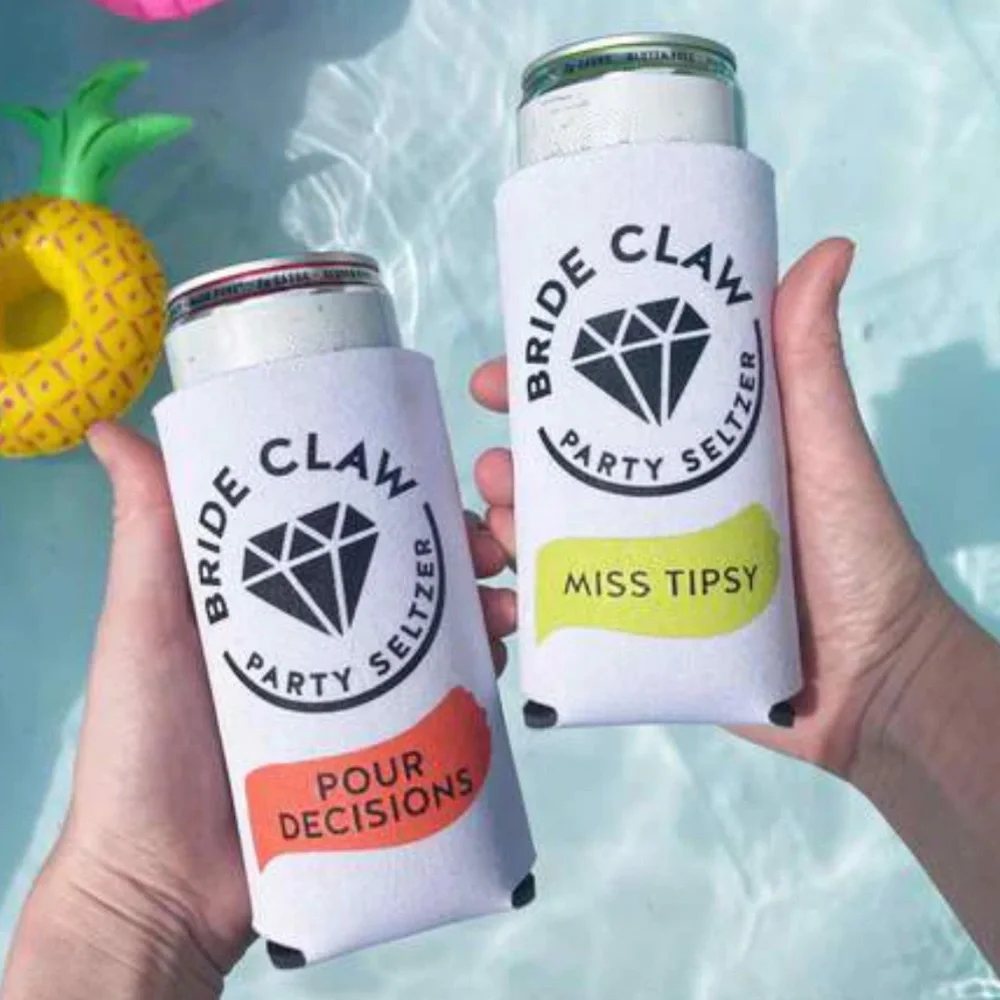 Bride Claw Skinny Can Coolers New Bachelorette Party